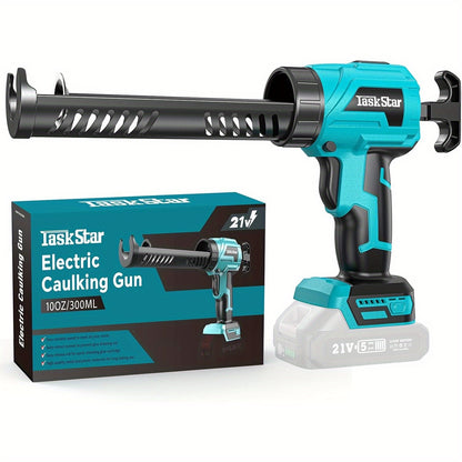 Pistolet à calfeutrer électrique sans fil TaskStar compatible avec batterie Makita, 4 vitesses réglables, presse-cartouche, pour tubes de 300ml, pour batterie Makita 18V (batterie non incluse)