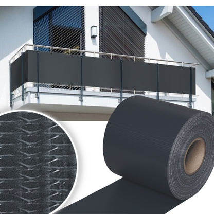 Bande de clôture d'intimité 35m-140m avec clips, écran d'intimité pour clôtures, bande d'intimité de jardin extérieur, clôture décorative gris foncé pour jardins, 450g/m², facile à installer, écran de  de l'intimité, pare-soleil, convient pour les cours,
