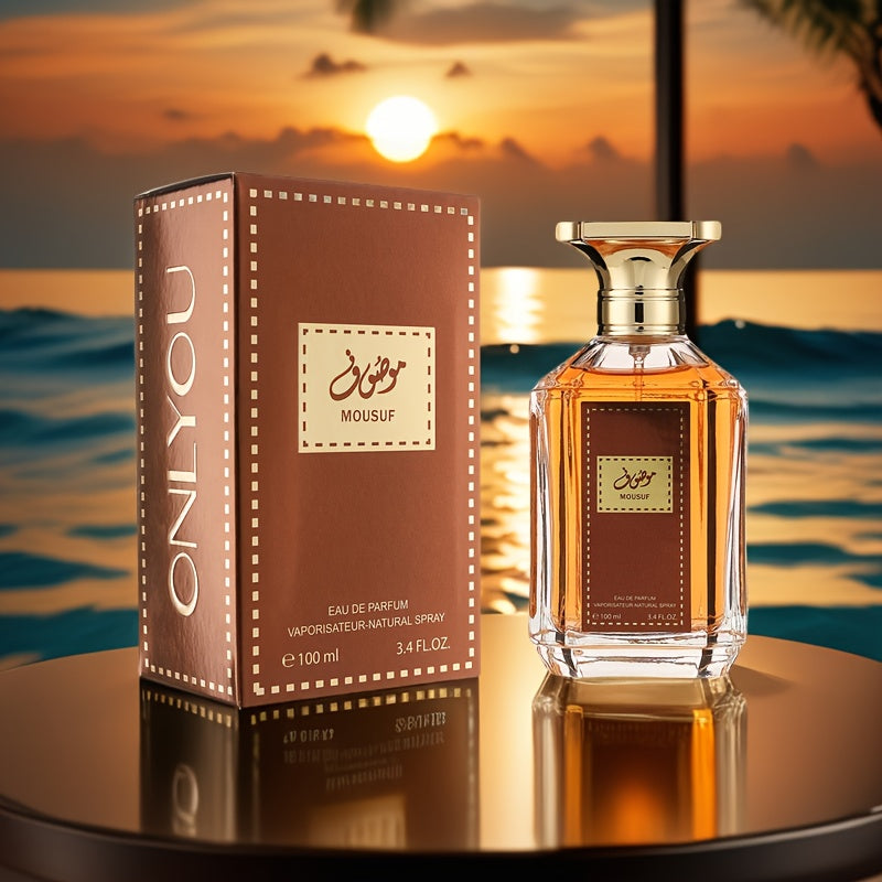 Parfum pour Hommes 100ml - Fragrance Boisée de Santal & Ambre, Eau de Parfüm Longue Tenure avec Formule à l'Alcool, Çade Élégante Pour Lui , Usage Quotidien et Occasions Spéciales