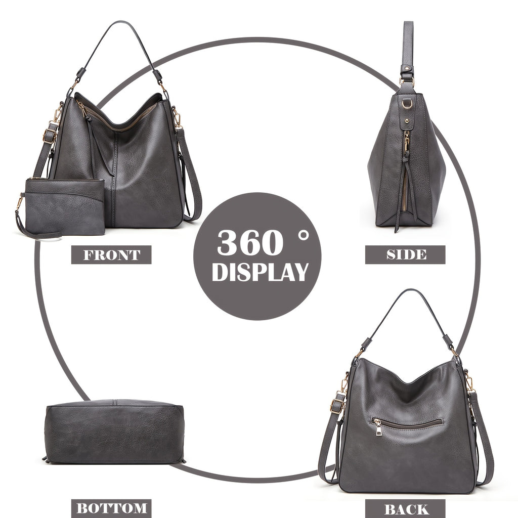 Nouveau sac pour femmes grande capacité - Sac bandoulière à une épaule élégant et de haute qualité, sac fourre-tout facile et à la mode, polyvalent pour un usage quotidien, adapté à une tenue de bureau et sac à bandoulière pour transporter sous le bras