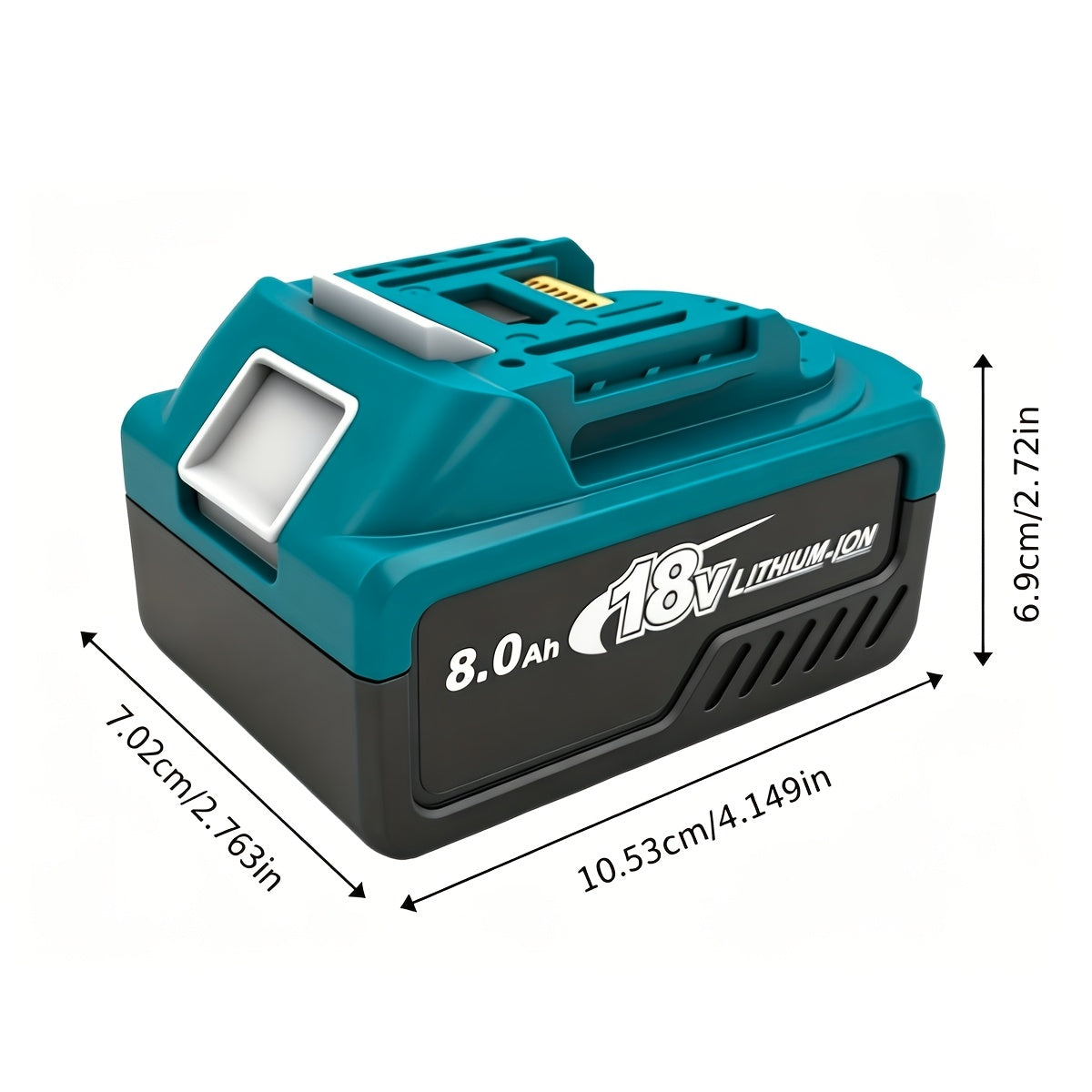 Chargeur uniquement / Lot de 2 batteries 8000mAh BL1860B avec chargeur pour batterie de rechange Makita 18V BL1860 BL1850B BL1850 BL1840 BL1845 BL1835 BL1830 BL1815 LXT-400 avec indicateur, ports de charge Type-C, pour outil sans fil Makita