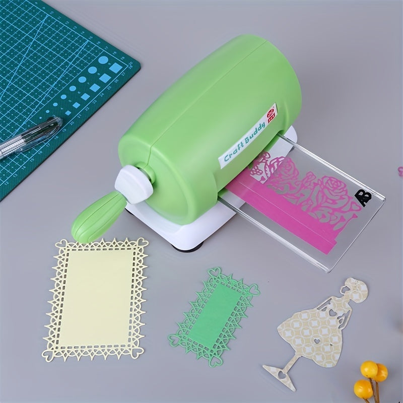 Lot de 5 couleurs machine de découpe et gaufrage pour scrapbooking, 1 set de tampons de découpe en acrylique A et B pour papier scrapbooking, outil de coupe, matériau PE, sans batterie