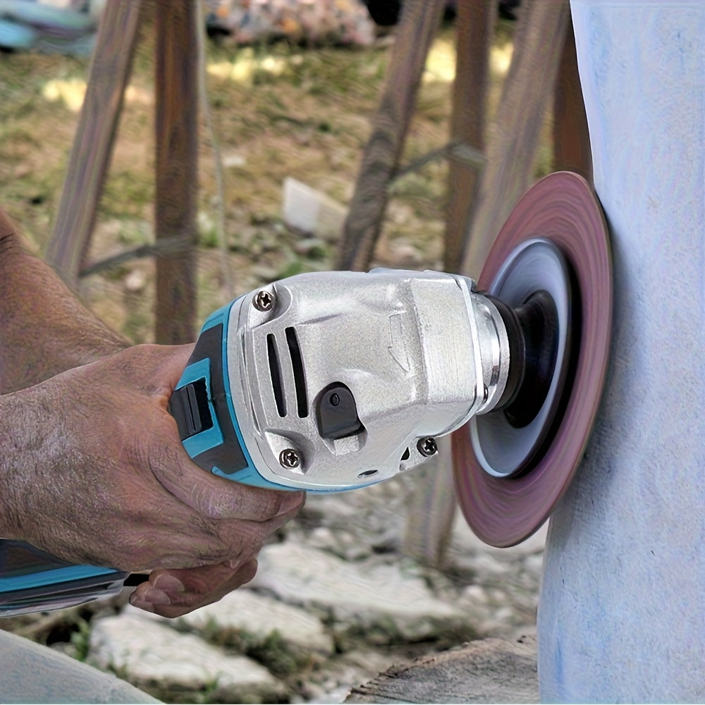 Meuleuse d'angle électrique sans balais 2000W, ensemble d'outils électriques de meulage et de polissage du bois et du métal de 125 mm, adapté à la décoration de meubles, à la scène de jardin industrielle, cadeau d'anniversaire pour mari, compatible avec l