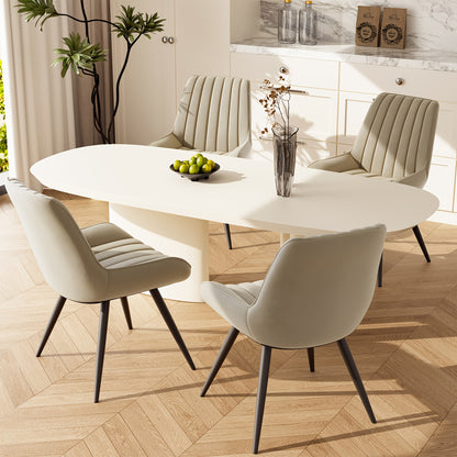 Chaises de salle à manger, Ensemble de 2/4/6, Chaises de cuisine, Chaises rembourrées avec pieds en métal, Chaise de salon avec coussin de dossier, pour salle à manger, Chaise de réception, Bureau