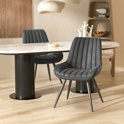 Chaises de salle à manger, Ensemble de 2/4/6, Chaises de cuisine, Chaises rembourrées avec pieds en métal, Chaise de salon avec coussin de dossier, pour salle à manger, Chaise de réception, Bureau