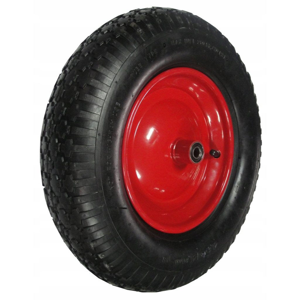 ROUE PIVOTANTE POUR CAMION-POUPEE AVEC ESSOIX, ROBUSTE AVEC CHAMBRE À AIR 4.00-8 4PR
