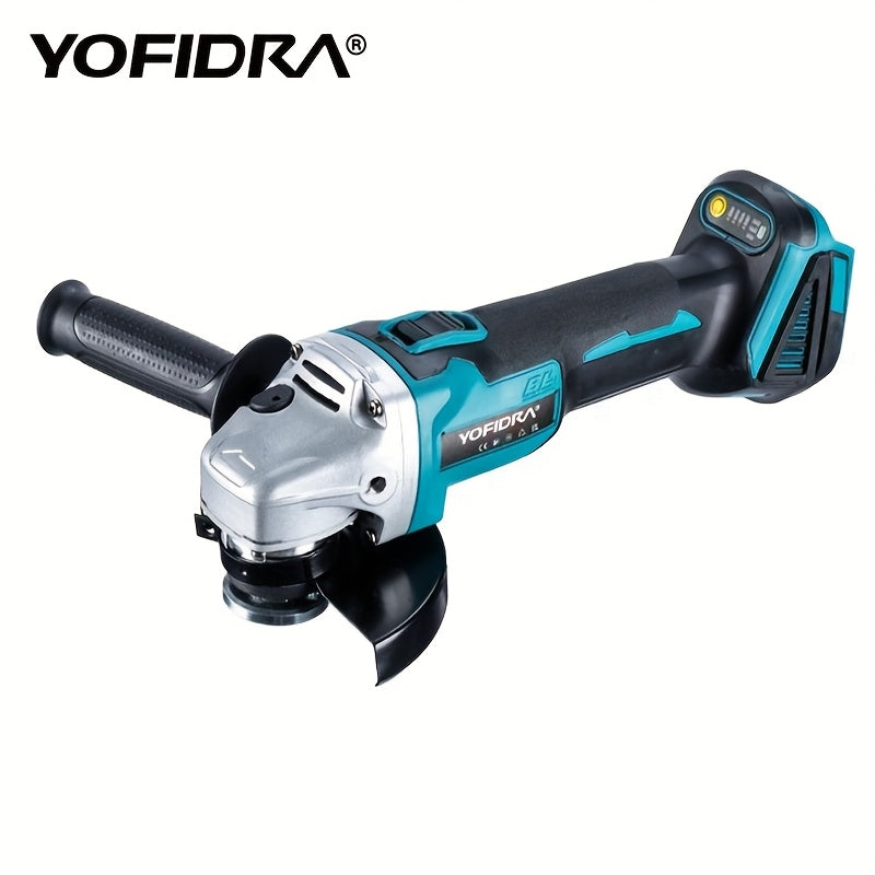 Meuleuse d'angle sans fil robuste 125 mm/5" - Machine de meulage et de polissage électrique à moteur sans balais, compatible avec les batteries Makita 18 V (batterie non incluse), puissante 2000 W, compacte et légère pour usage professionnel/résidentiel