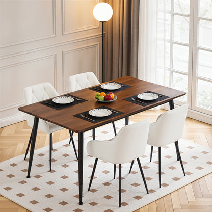 2pcs Chaise de salle à manger Chaise de cuisine Chaise de salle à manger Chaise de salon Fauteuil ergonomique Fauteuil Chaise rembourrée Siège en velours Pieds en métal