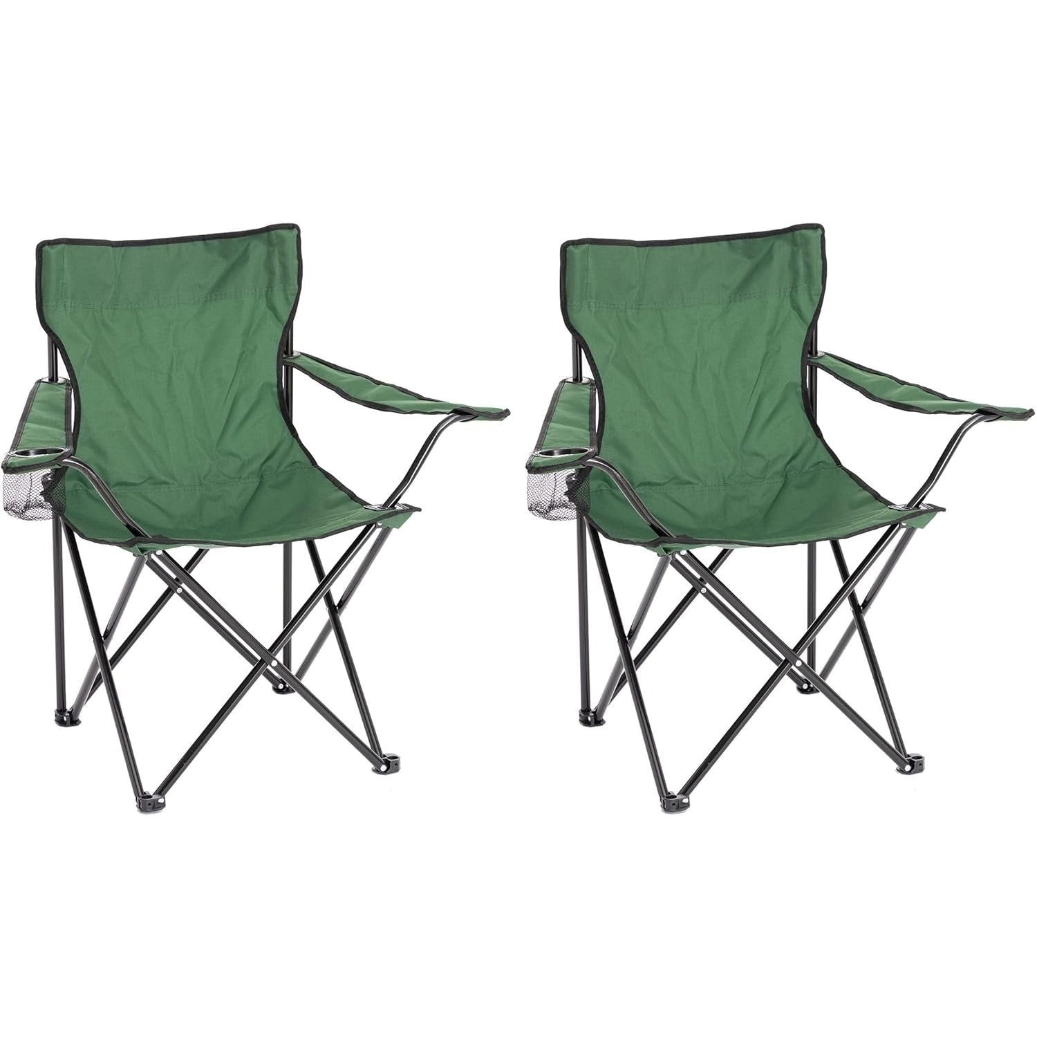 Chaise de camping pliable Baroni Home pour jardin d'extérieur, chaise de camping pliable portable, chaise de camping et de pêche avec porte-gobelet, 20X20X31 pouces (50X50X80 cm)