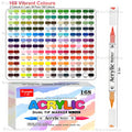 84 marqueurs double pointe 168 couleurs pour bricolage, bureau, école, emballage cadeau, pour usage artistique professionnel