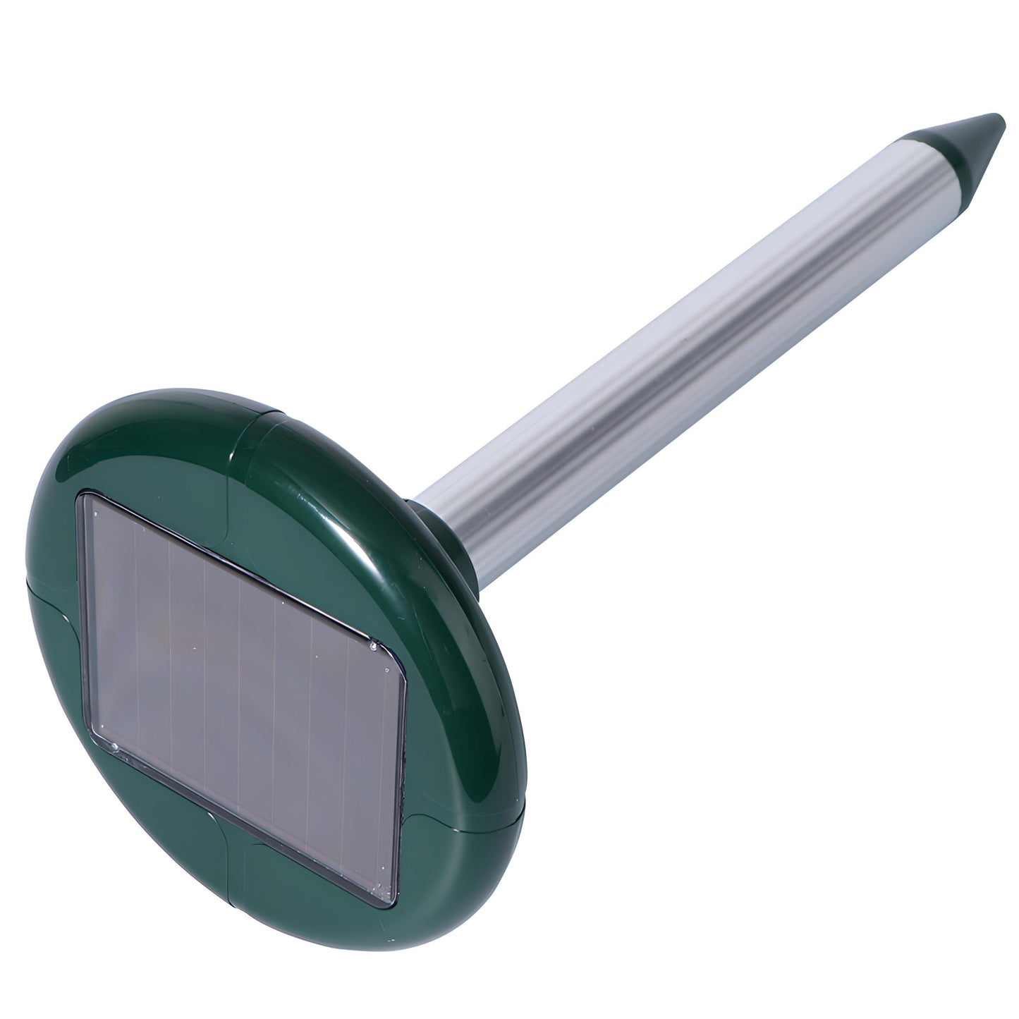 Lot de 2 Répulsifs Solaires Puissants pour Taupes, Campagnols et Rongeurs, Dissuasif Fort pour Petits Mammifères avec Émission de Son et de Vibrations, Fonctionnement Cyclique toutes les 40 Secondes, Portée jusqu'à 30 Mètres, Signal Acoustique Variable, F