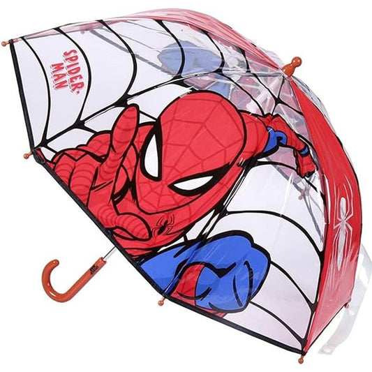 Parapluie de pluie transparent et multicolore en forme de cloche pour enfants SPIDER