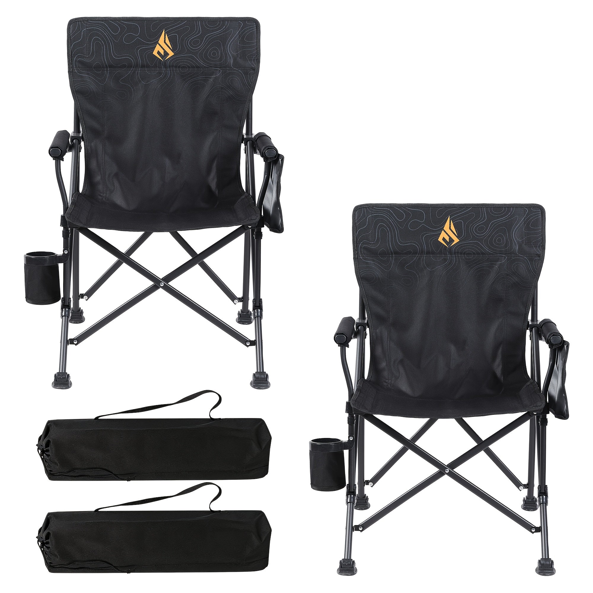 Chaise de camping pliante robuste Symino 150 kg, avec accoudoirs, ultralégère et portable, se plie instantanément, chaise d'extérieur pour la pêche et la plage