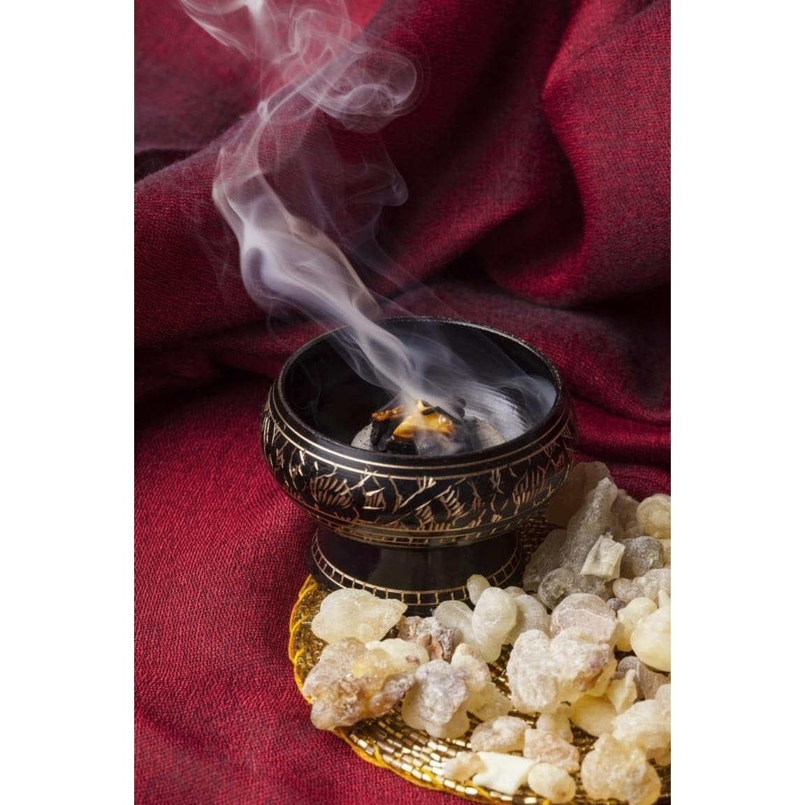Scentolino Tablètes de Charbon de Bois Premium 4 Rouleaux Ø 27Mm avec Pinces à Char Pratiques