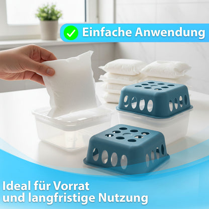 FLOORDIREKT Pack de Recharge d'Air Déshumidificateur Habo en Lot de 12 - Sacs de Recharge de 400g pour Déshumidificateurs de Pièce - Pour Sous-sol, Salle de Bain & Espaces de Vie - Pack de Remplacement Généreux - Contrôle Efficace de l'Humidité - Utilisat
