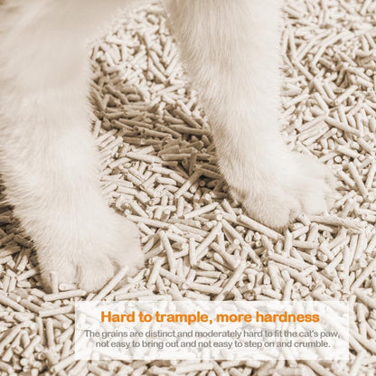 BPS Litière pour Chat Tofu Arena 6L - Sans Poussière, Facile à Agglomérer et Contrôle des Odeurs - et Sûre pour les Chaton - Lot de 8 Sacs