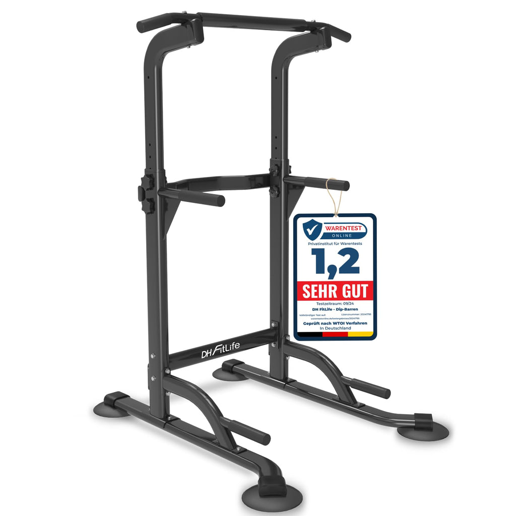 DH FitLife Power Tower Dip Station| Barre de traction autonome | Barre de dips pour le dos | Station de musculation Power Tower | Station de fitness | Rack de puissance pour salle de sport à domicile