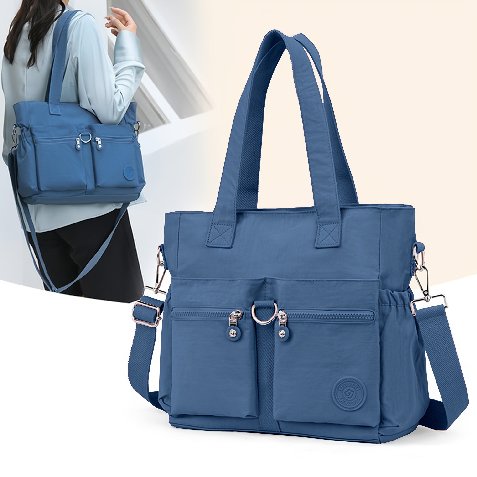 Nouveau Style Sacoche Décontractée Grande Capacité, Sac à Bandoulière pour Trajets Quotidiens, Sac à Dos d'Étudiant pour la Rentrée Scolaire, à la Mode et Polyvalent, Sac de Voyage, Sac de Travail, Sacs, Sacoche