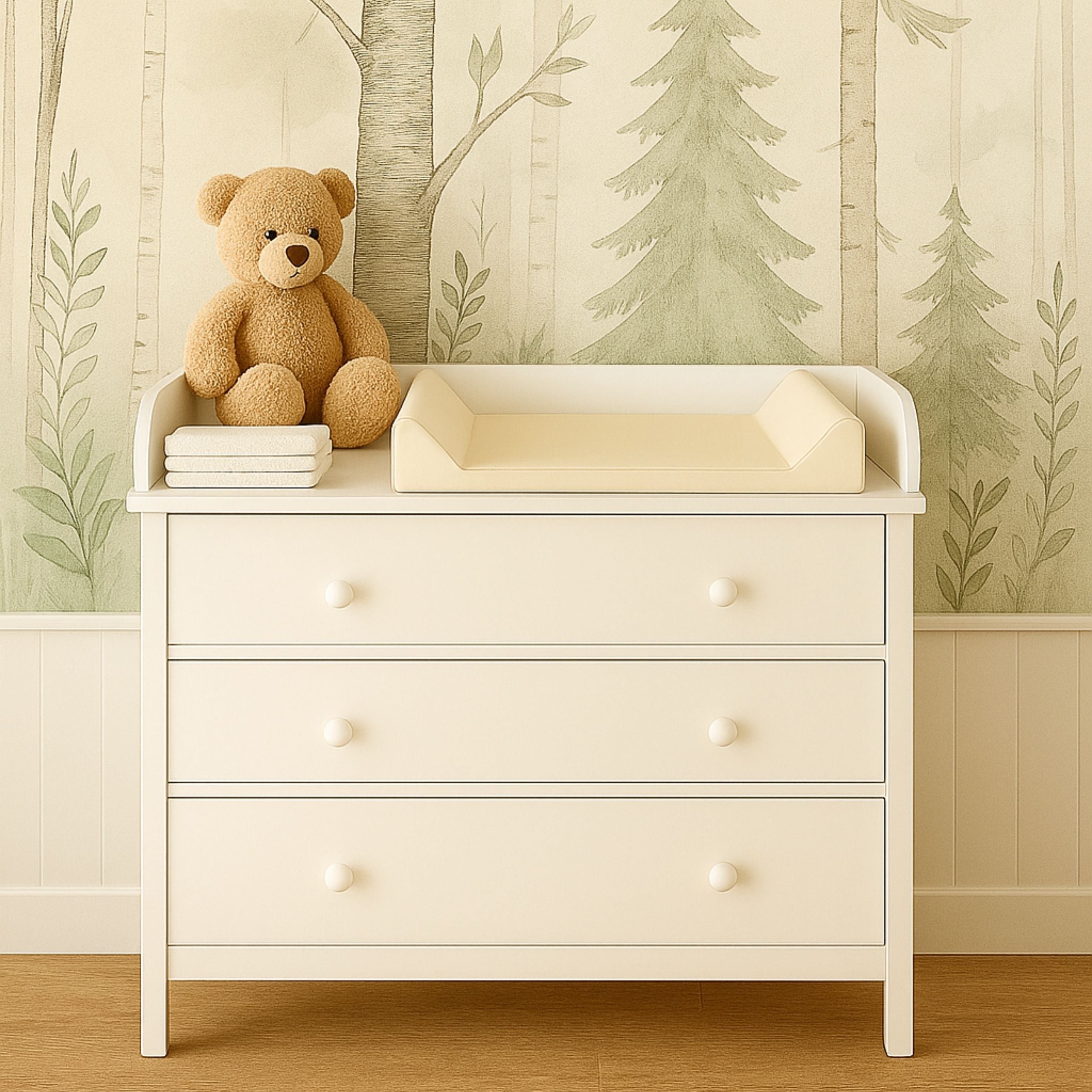 AMIKU, Matelas à langer doux pour bébés, Coussin à langer pour bébé, Mousse profilée pour changer les bébés, Coussin pour table ou commode, 50Cmx70Cm, Produit pour le soin des bébés, Sûr, Fabriqué en Europe, pour la maternelle, 100% imperméable, 100% anti