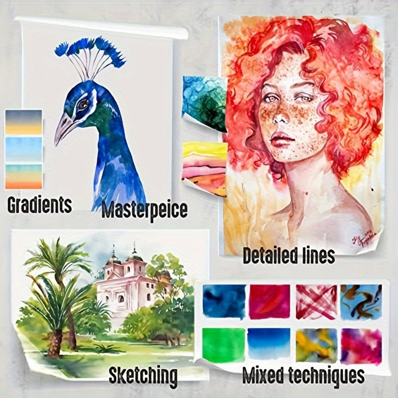 Collection de 258 crayons de couleur de haute qualité pour adultes, idéaux pour le coloriage, le mélange et le superposage - adaptés aux applications artistiques professionnelles