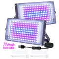 Lot de 1/2/3 Lampe de culture suspendue avec 144 LED à spectre complet pour la croissance des plantes, prise USB 5V, interrupteur marche/arrêt, pour plantes d'intérieur pendant les phases végétatives et de floraison