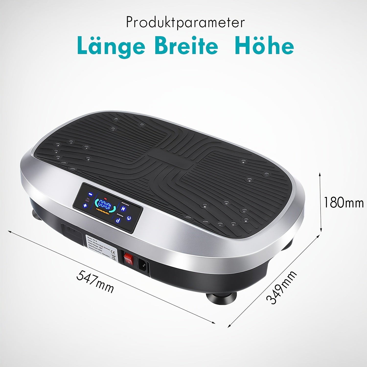 Plaque de vibration intelligente avec télécommande, massage électromagnétique à 120 niveaux, moteur silencieux, exercice de perte de poids pour tout le corps, capacité de charge maximale 120KG, convient au fitness à domicile, sans batterie