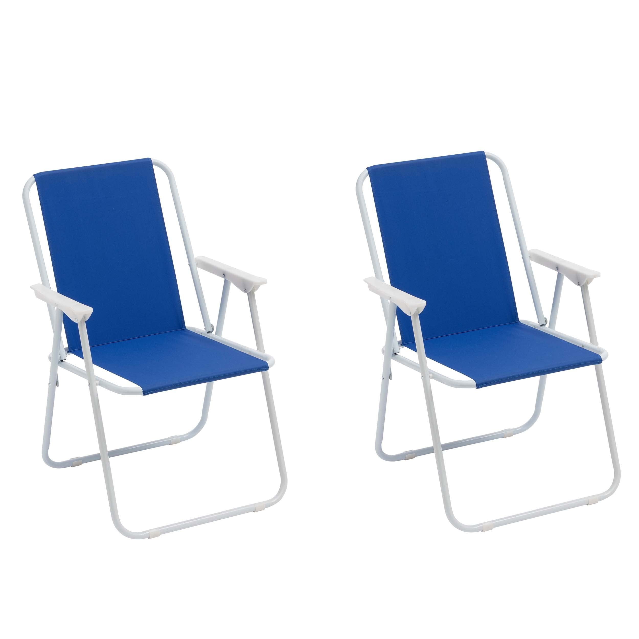 Chaise de plage pliable Baroni, chaise de plage ou de camping en tissu, chaise d'extérieur avec accoudoirs, 20,5 x 17,3 x 30 pouces (52 x 44 x 76 cm)
