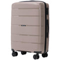 Valise Rigide 24" 65 × 44 × 25 cm / Couleur Champagne / BAGAGE RÉSISTANT AUX AGUSSETSES BRÉQUettes et quart de tour (2,5-3 cm/1 inch-1,1 cm) + 1,2 cm) et à la corrosion (1,5-3 cm/0,59-1,18 inch) / 1,2 cm/0,47-1,18 inch) / DAMAGE-RESISTANTE LUGGAGE TELÉSCO
