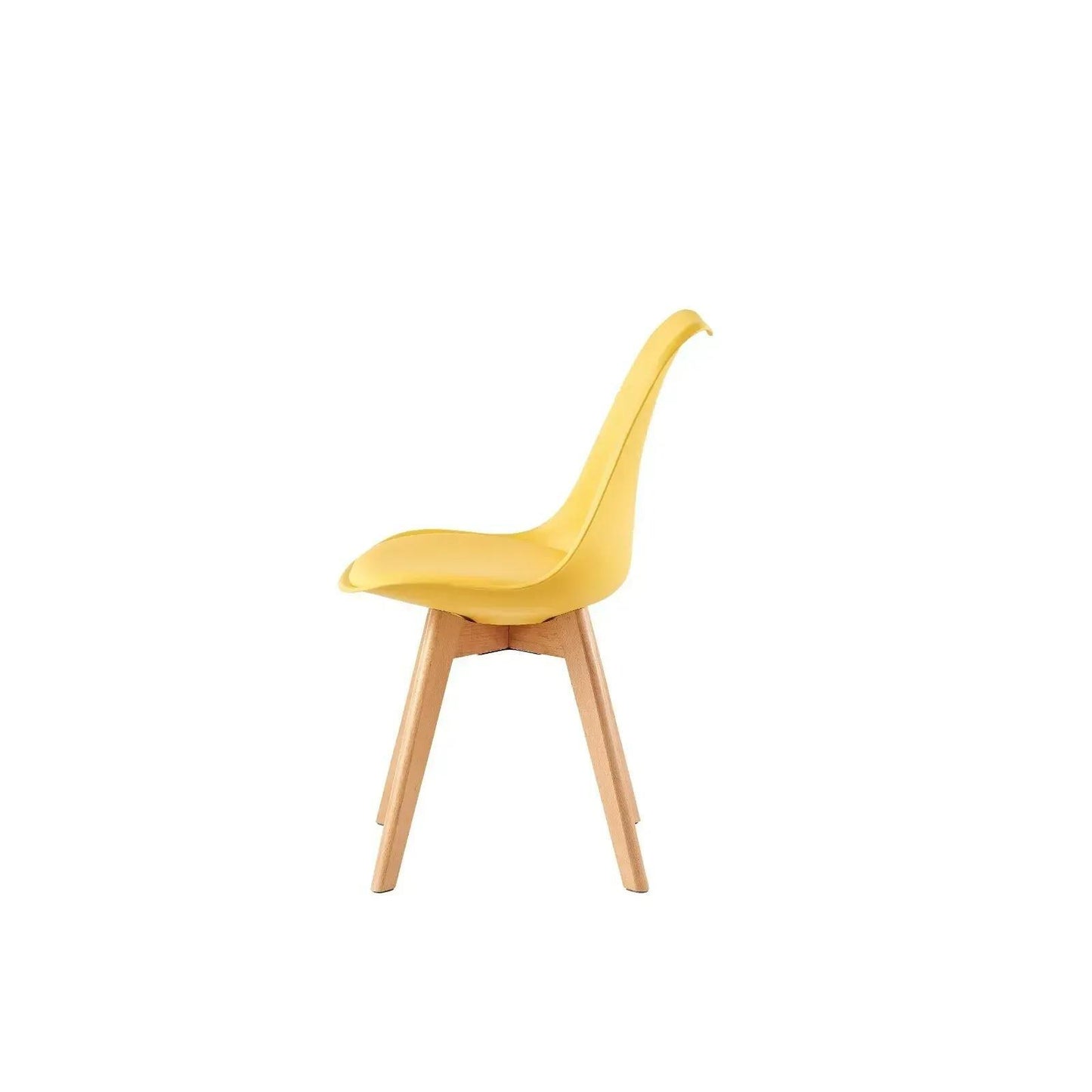 Ensemble de 4 chaises de salle à manger MCC Direct, chaises de cuisine, chaises de bureau, chaise coquille de designer, "Eva" disponible en 7 couleurs tendance