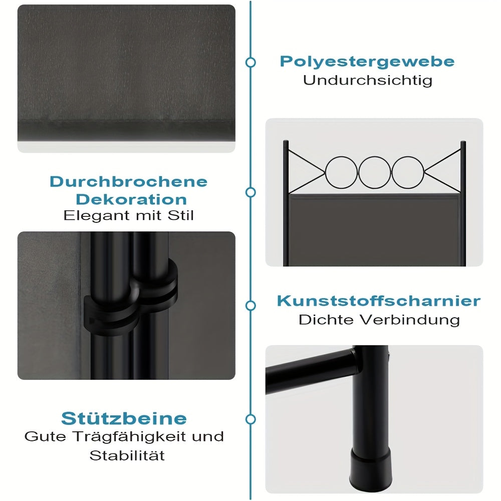Pare-vue 1 pièce, durable et pliable, convient pour une utilisation intérieure et extérieure, jardins, balcons et terrasses, offre de l'intimité, facile à assembler, démonter et nettoyer