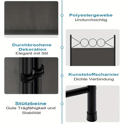 Pare-vue 1 pièce, durable et pliable, convient pour une utilisation intérieure et extérieure, jardins, balcons et terrasses, offre de l'intimité, facile à assembler, démonter et nettoyer