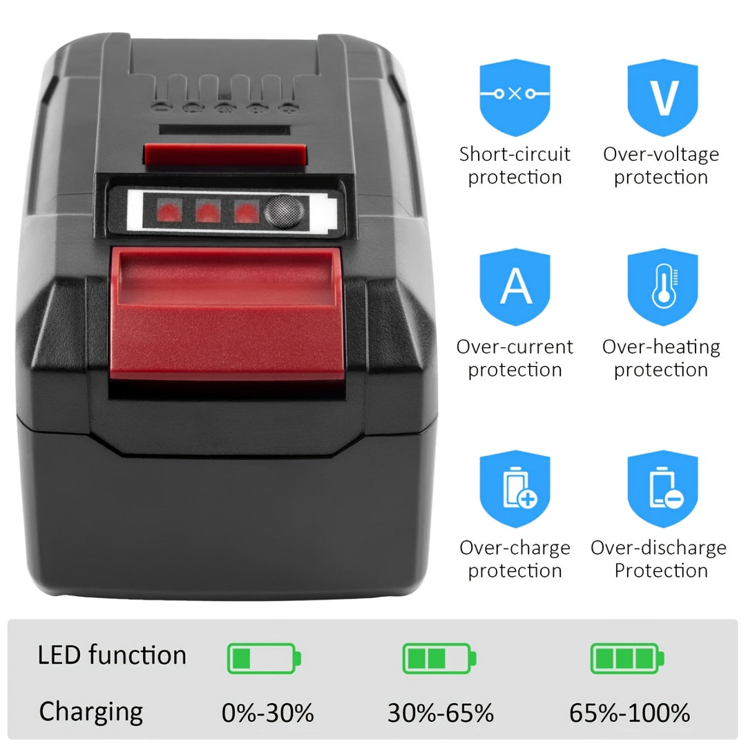 Lot de 2 batteries Einhell 18V, batterie de rechange Einhell Power X-Change 6000mAh lithium-ion, compatible avec tous les outils Einhell 18V et Power X-Change H, avec indicateur LED
