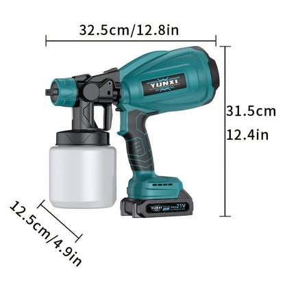 Pistolet à peinture à batterie au lithium 2026 tout neuf, pistolet à peinture sans fil HVLP, équipé d'une batterie et d'un chargeur rapide, convient pour la décoration intérieure, les meubles, les armoires, les murs, les panneaux de porte, compatible avec
