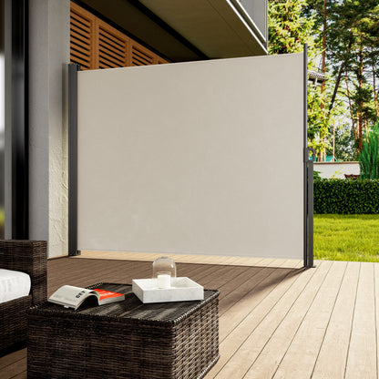CASARIA® Nosara 180X300Cm Auvent Pare-soleil Rétractable Coupe-vent et Imperméable pour Balcon, Terrasse et Jardin, Anthracite