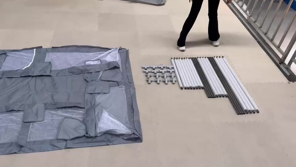 1pc Parc pour Enfants avec Mousse, Barrière de Sécurité Fixe et Respirante en Plastique Résistant, Centre d'Activités Sûr Intérieur/Extérieur, Aire de Jeu Durable à Base Antidérapante