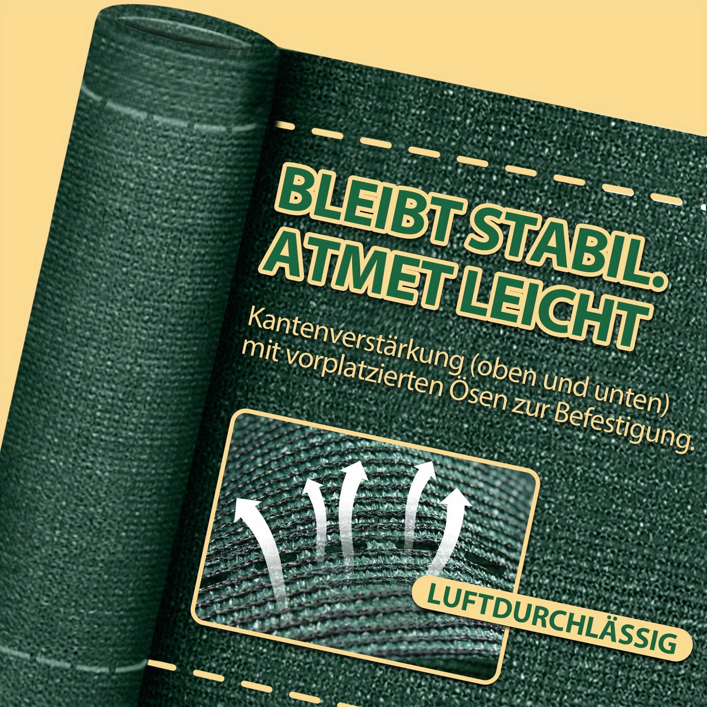 Filet de Protection BayernLive - Clôture d'Intimité, Filet -Vent Durable, Écran d'Ombre pour Clôtures - Résistant aux UV, Tissu -Vent et Protection Solaire pour Terrains de Sport, Jardins, Courts de Tennis, Clôtures Extérieures