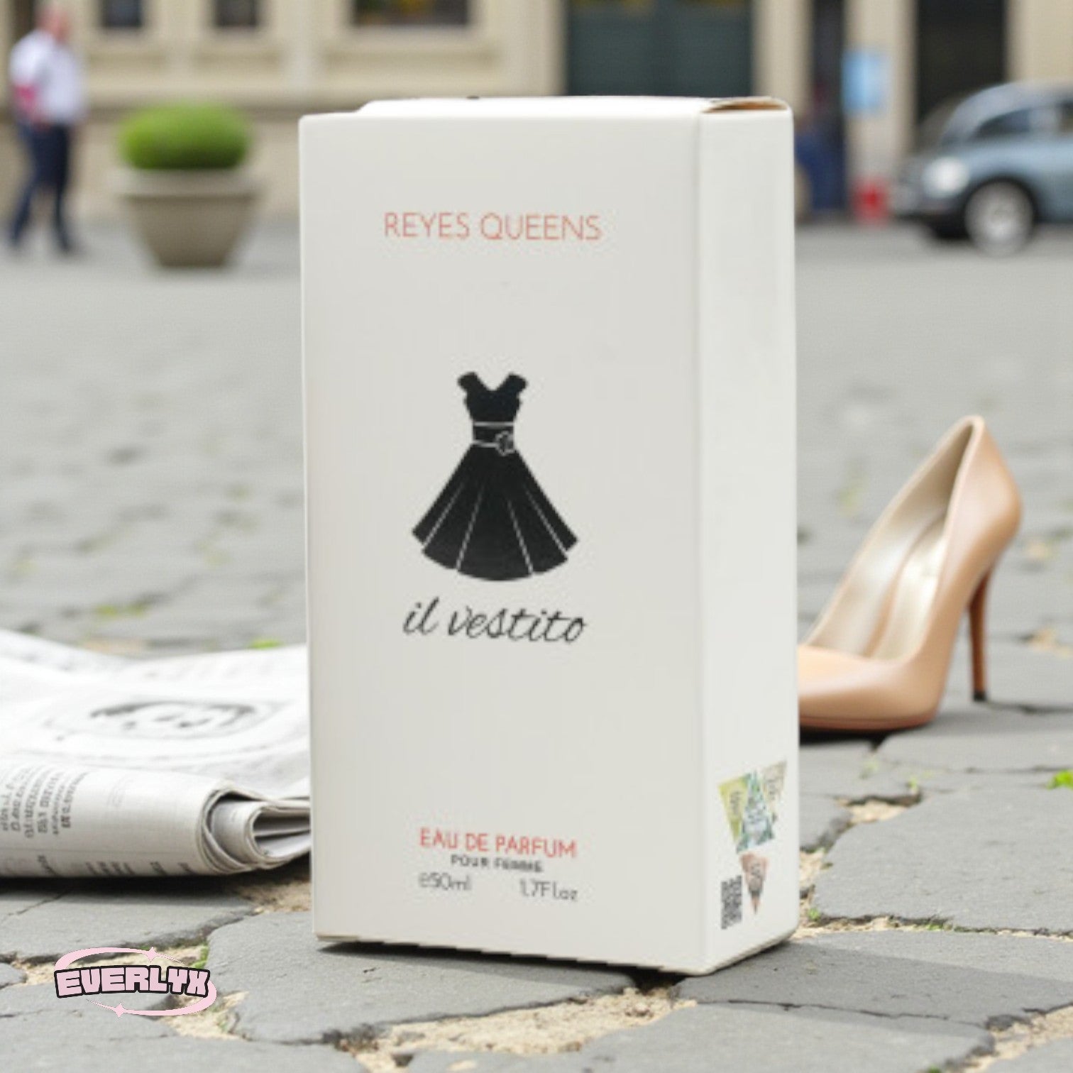 Everlyx - Parfum The Dress Eau De Parfum 50Ml Fragrance Féminine aux Notes Sucrées - Arôme Élégant, Délicat et Longue Durée Qui Associe la Fraîcheur et la Sensualité - Parfait pour les Femmes Qui Cherchent un Toucher Sophistiqué au Quotidien
