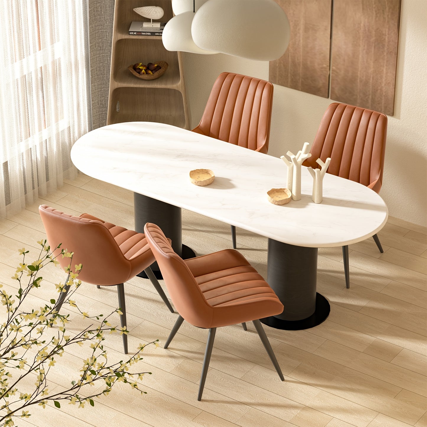 Chaises de salle à manger, Ensemble de 2/4/6, Chaises de cuisine, Chaises rembourrées avec pieds en métal, Chaise de salon avec coussin de dossier, pour salle à manger, Chaise de réception, Bureau