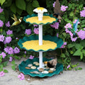 Fontaine Solaire 3.5W - Auto-circulation, Vert Foncé - Fontaine à Pompe Solaire Fraîche et Belle, Caractéristique d'Eau Extérieure Facile à Assembler & Mangeoire à Oiseaux, Styles pour Bassin de Jardin, Bain d'Oiseaux, Fontaine, Aquarium