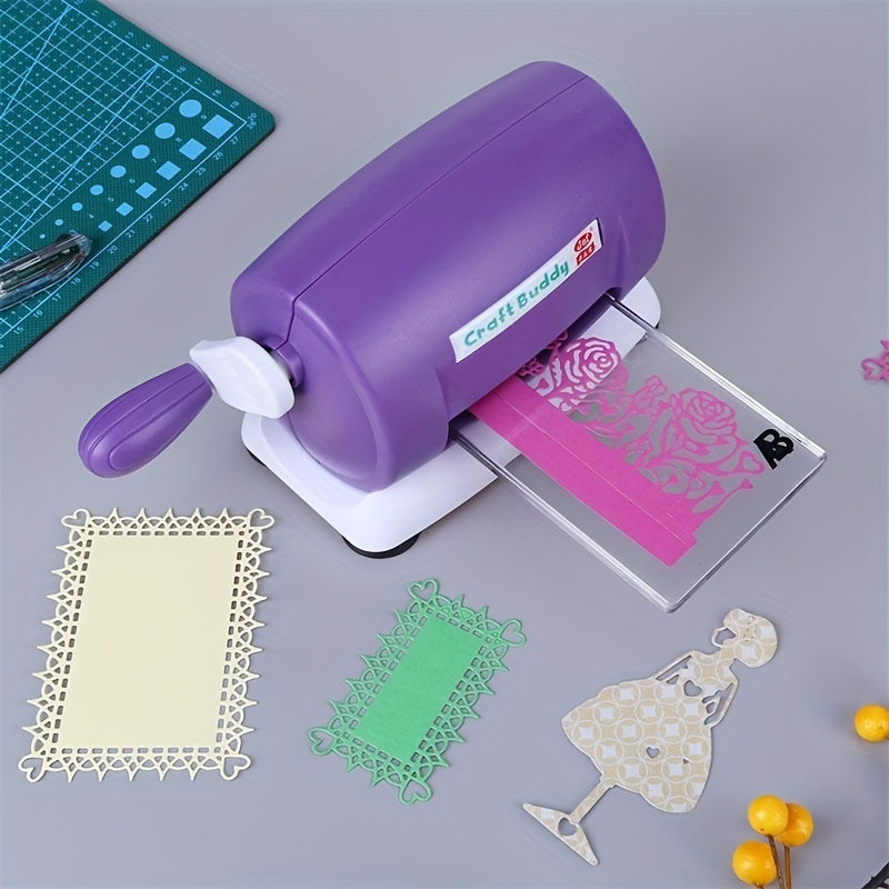 Lot de 5 couleurs machine de découpe et gaufrage pour scrapbooking, 1 set de tampons de découpe en acrylique A et B pour papier scrapbooking, outil de coupe, matériau PE, sans batterie