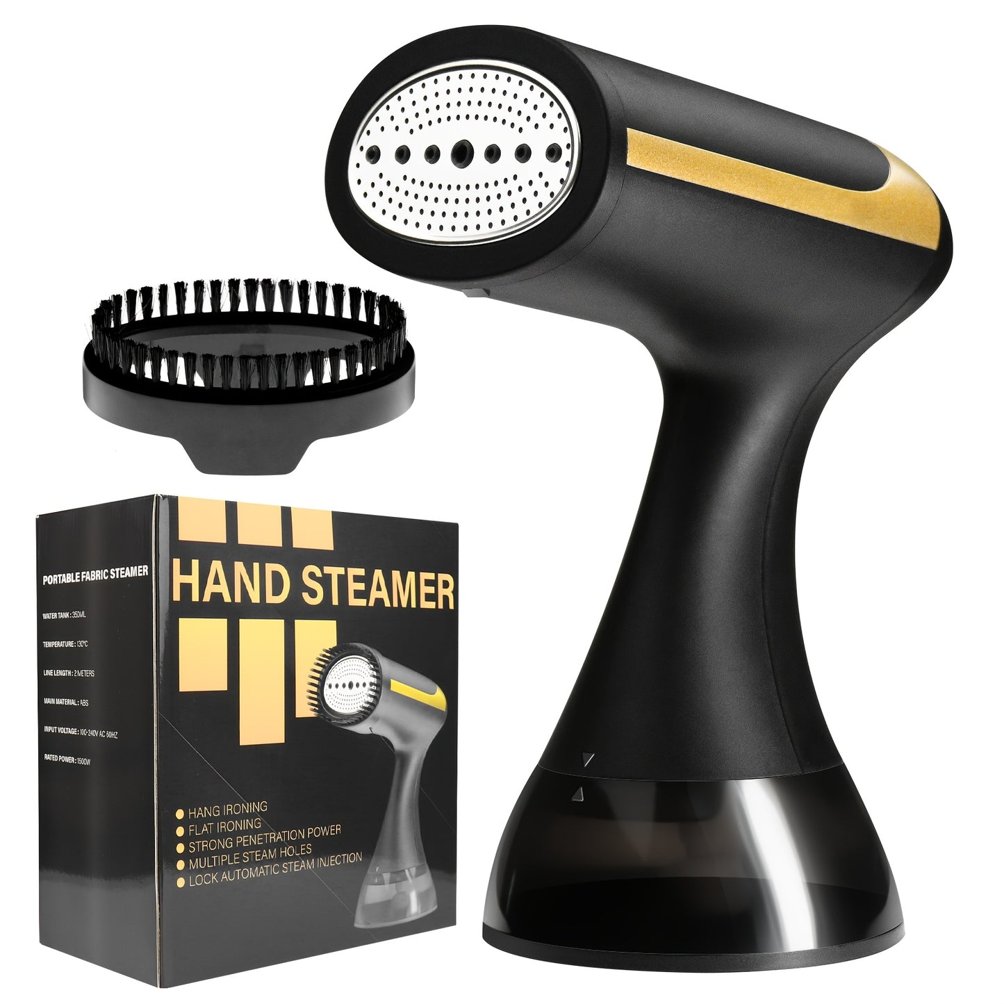 Nouveau Défroisseur à Vapeur pour Vêtements - Réservoir d'Eau Amovible de 335 ml, Vapeur Rapide en 20 s, Défrissage Rapide. Convient à Tous les Tissus, Facile pour les Débutants. Idéal pour la Maison, l'Hôtel, les Voyages, les Vêtements - Défroisseur à Va