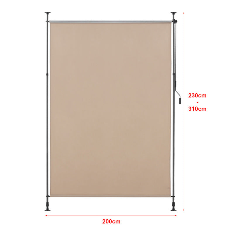 Store Extérieur Cimarra pour Balcon avec Manivelle, Cadre en Acier Résistant aux Intempéries, Disponible en Diverses Couleurs et Tailles