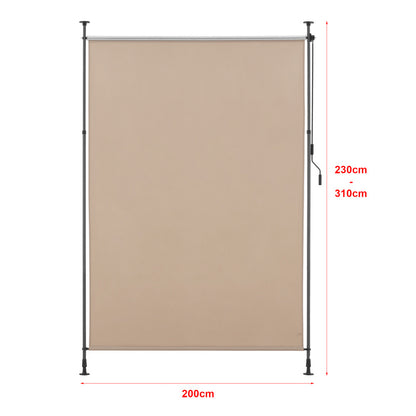 Store Extérieur Cimarra pour Balcon avec Manivelle, Cadre en Acier Résistant aux Intempéries, Disponible en Diverses Couleurs et Tailles