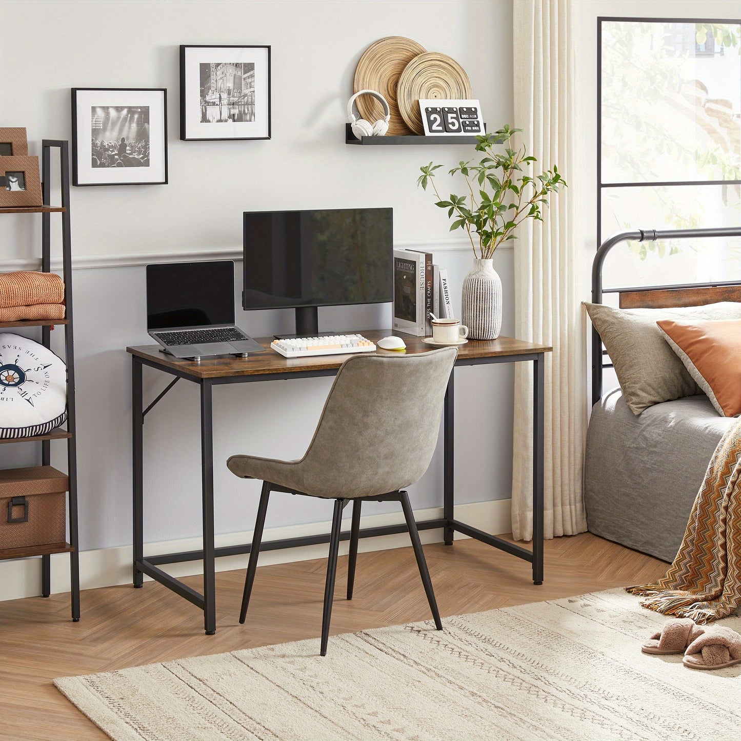 Meuble pour le travail ou l'étude, avec des dimensions de 120 x 60 x 76 cm, adapté à une salle d'étude, chambre ou salon