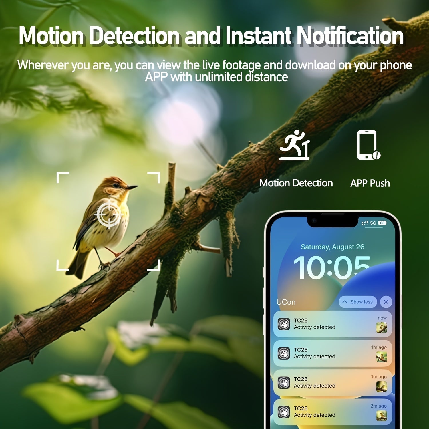 2 Caméras Cellulaires 4G LTE avec Vue en Direct 2.7K, Vision Nocturne Ultra HD, Carte SIM Intégrée, Accès Téléphonique à Distance, Fonction d'Activation de Mouvement en 0,2s, Panneau Solaire pour Zones sans Signal WiFi, Idéal pour la Chasse en Plein Air