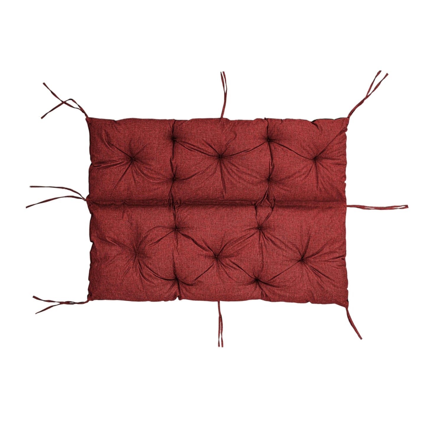 Coussin de Banc de Jardin, Coussin d'Assise et de Dossier, pour 1/2/3 Personnes, Coussin Rembourré avec Sangles, pour Intérieur/Extérieur, Coussin de Banc pour Banc v2