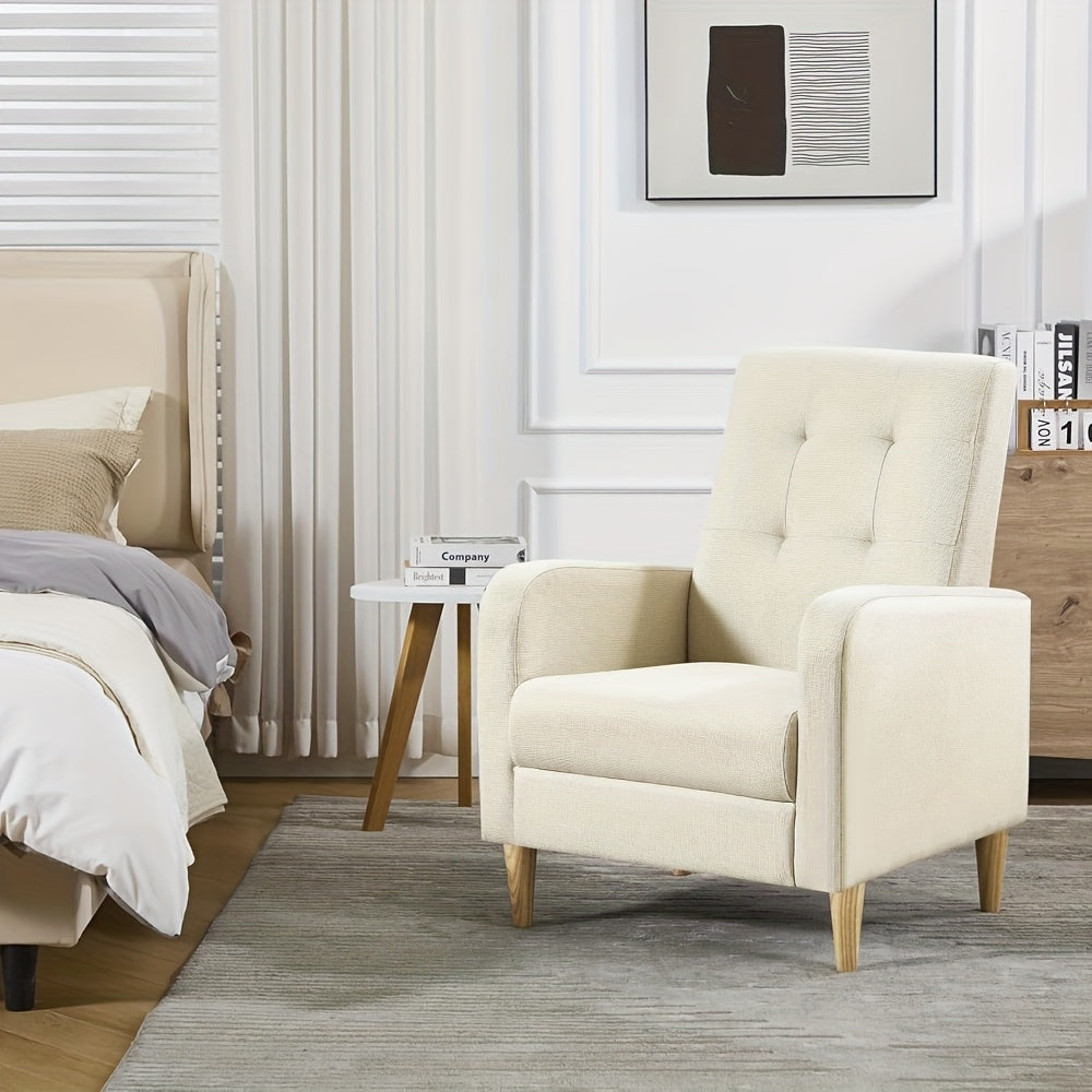 1pc Fauteuil de loisirs, Siège confortable avec accoudoirs, Fauteuil moderne, Peut être utilisé comme fauteuil TV de salon, Fauteuil de repos de bureau, Fauteuil de réception, Fauteuil de loisirs de chambre à coucher