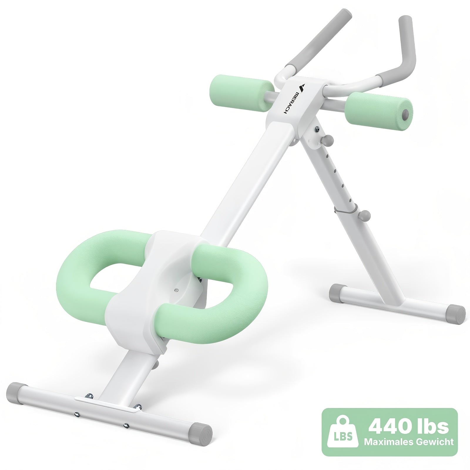 Machine d'abdos MERACH, équipement d'entraînement abdominal réglable et pliable pour travail des abdominaux à la maison, sans batterie