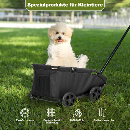 Chariot de Rangement pour Jouets, Trolley pour Animaux de Compagnie, Adapté aux Poussettes pour Petits Animaux et Petits Animaux de Compagnie de Moins de 14.97 KG, Poussette pour Chiot, Poussette pour Chaton, Chariot de Jardin, Chariot d'Extérieur, Chario