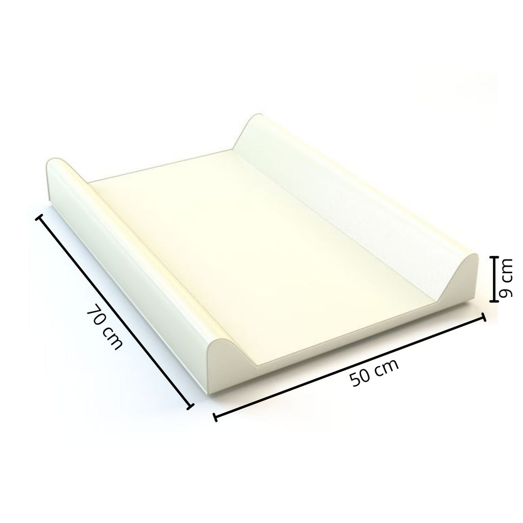 AMIKU, Matelas à langer doux pour bébés, Coussin à langer pour bébé, Mousse profilée pour changer les bébés, Coussin pour table ou commode, 50Cmx70Cm, Produit pour le soin des bébés, Sûr, Fabriqué en Europe, pour la maternelle, 100% imperméable, 100% anti